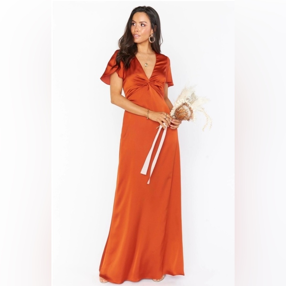 Show Me Your MuMu Rust Satin Dress women’s‎ size 2X